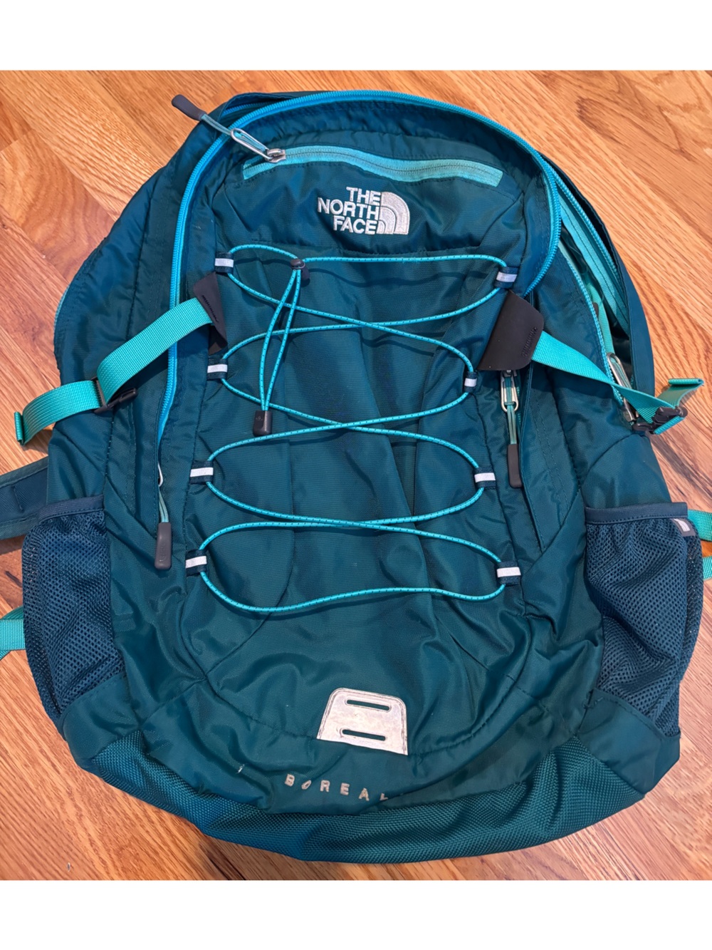 The North Face Teal Borealis Backpack